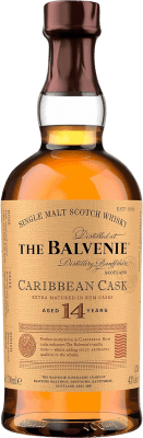 127,95 € Envío gratis | Whisky Single Malt Balvenie Caribbean Cask Reino Unido 14 Años Botella 70 cl