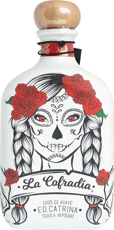 85,95 € Бесплатная доставка | Текила La Cofradía Edición Catrina Reposado бутылка 70 cl