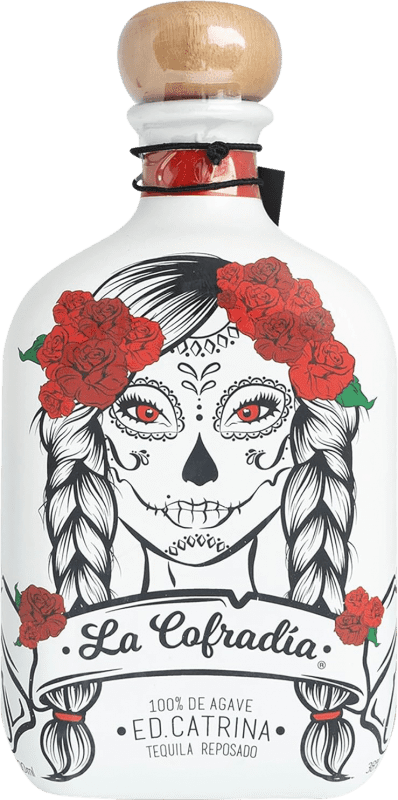 76,95 € Envío gratis | Tequila La Cofradía Edición Catrina Reposado Botella 70 cl