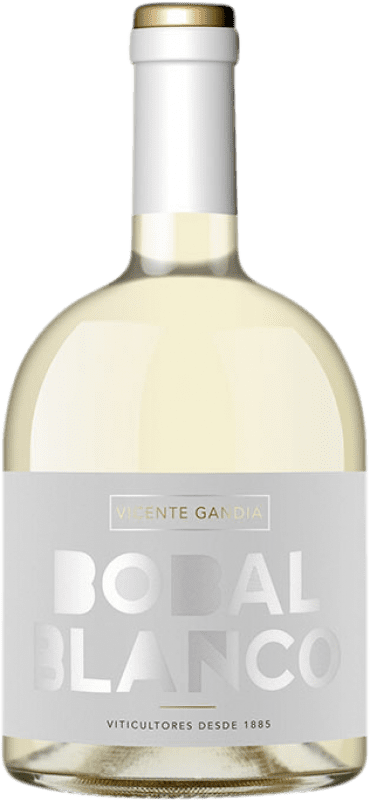 13,95 € Envío gratis | Vino blanco Vicente Gandía Blanco D.O. Utiel-Requena España Bobal Botella 75 cl