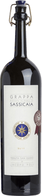 88,95 € Envío gratis | Grappa Poli Sassicaia Barrica Italia 5 Años Botella Medium 50 cl