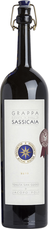 94,95 € Kostenloser Versand | Grappa Poli Sassicaia Holzfass Italien 5 Jahre Medium-Flasche 50 cl