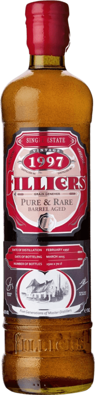 63,95 € Envío gratis | Ginebra Gin Filliers Vintage 1997 Botella 70 cl