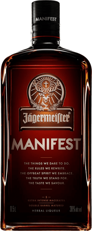 29,95 € 送料無料 | ハーブリキュール Mast Jägermeister Manifest ドイツ ミディアムボトル 50 cl
