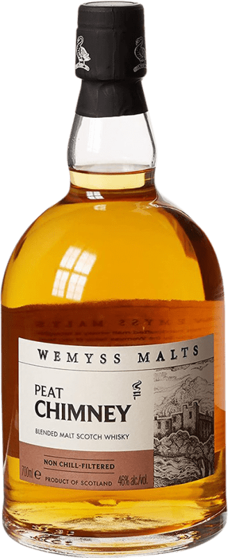 41,95 € Free Shipping | Whisky Single Malt Wemyss. Peat Chimney Malt Bottle 70 cl