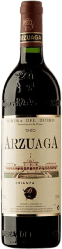 16,95 € Spedizione Gratuita | Vino Rosso Arzuaga Crianza — Invecchiato in Botte D.O. Ribera del Duero Castilla y León Spagna Tempranillo, Merlot, Cabernet Sauvignon Mezza Bottiglia 37 cl