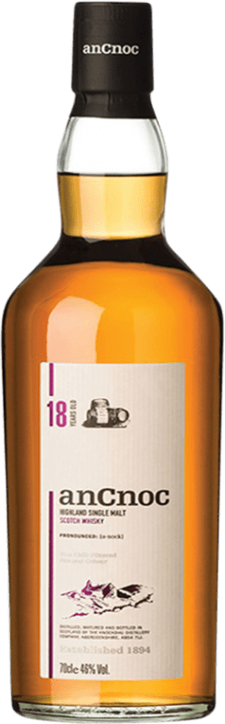 103,95 € Envío gratis | Whisky Single Malt anCnoc Knockdhu Ancnoc 18 Años Botella 70 cl