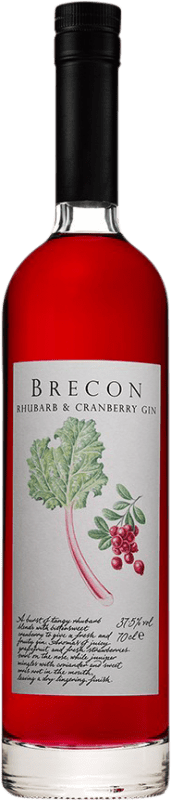 29,95 € Spedizione Gratuita | Gin Penderyn Brecon Rhubarb & Craberry Gin Bottiglia 70 cl