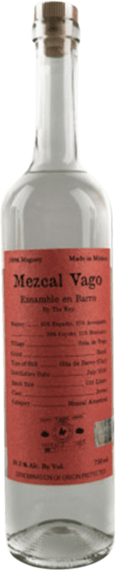 102,95 € Envío gratis | Mezcal Vago Artesanal Ensamble en Barro Tío Rey Aquilino García Botella 70 cl