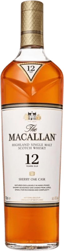 99,95 € 送料無料 | ウイスキーシングルモルト Macallan Sherry Oak スペイサイド イギリス 12 年 ボトル 70 cl