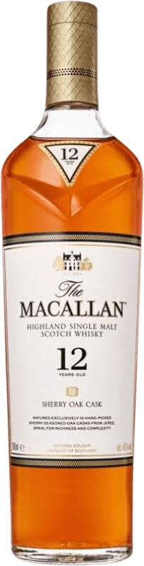 103,95 € Бесплатная доставка | Виски из одного солода Macallan Sherry Oak Списайд Объединенное Королевство 12 Лет бутылка 70 cl