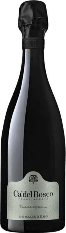 64,95 € Бесплатная доставка | Белое игристое Ca' del Bosco Zero Dosage D.O.C.G. Franciacorta Италия Pinot Black, Chardonnay, Pinot White бутылка 75 cl
