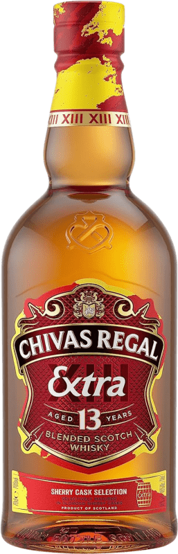 49,95 € Envio grátis | Whisky Blended Chivas Regal Extra Reino Unido 13 Anos Garrafa 70 cl