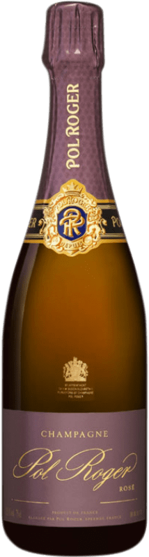 99,95 € Envío gratis | Espumoso rosado Pol Roger Vintage Rose Brut A.O.C. Champagne Champagne Francia Pinot Negro, Pinot Meunier Botella 75 cl