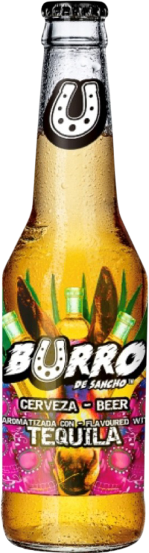 34,95 € Envoi gratuit | Boîte de 24 unités Bière La Sagra Burro de Sancho al Tequila Espagne Bouteille Tiers 33 cl