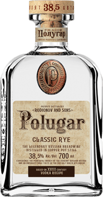 73,95 € Envío gratis | Vodka Polugar Classic Rye Botella 70 cl