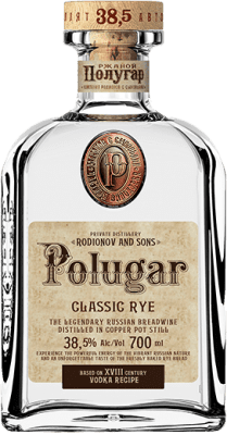 76,95 € Spedizione Gratuita | Vodka Polugar Classico, Rye Russia 70 cl