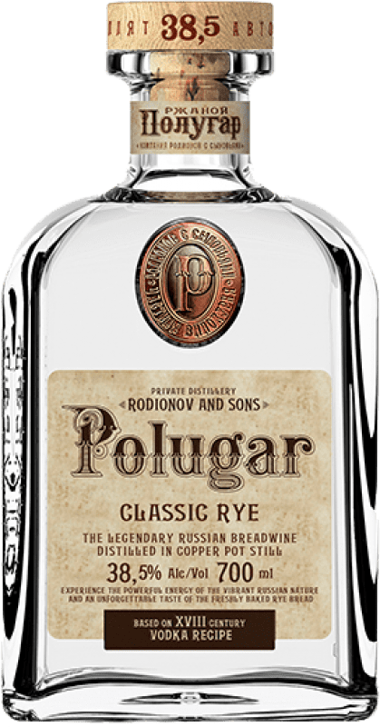 73,95 € Бесплатная доставка | Водка Polugar Classic Rye бутылка 70 cl