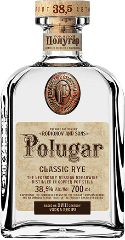 76,95 € Envoi gratuit | Vodka Polugar Classique, Rye Russie 70 cl