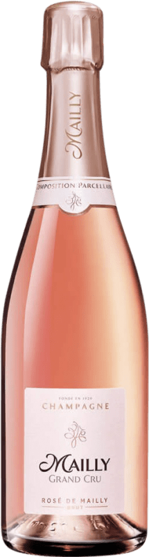 55,95 € 免费送货 | 玫瑰气泡酒 Mailly Grand Cru Rosé 香槟 A.O.C. Champagne 香槟酒 法国 Pinot Black, Chardonnay 瓶子 75 cl