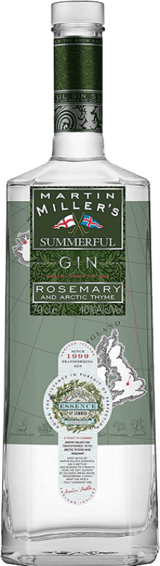 29,95 € Envio grátis | Gin Martin Miller's Summerful Gin Reino Unido Garrafa 70 cl