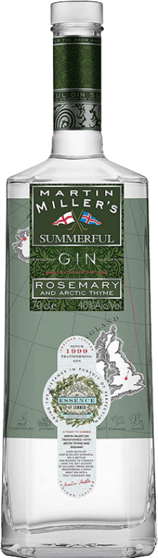 34,95 € Kostenloser Versand | Gin Martin Miller's Summerful Gin Großbritannien Flasche 70 cl