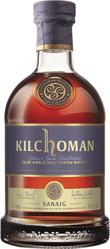 76,95 € 免费送货 | 威士忌单一麦芽威士忌 Kilchoman Sanaig 瓶子 70 cl