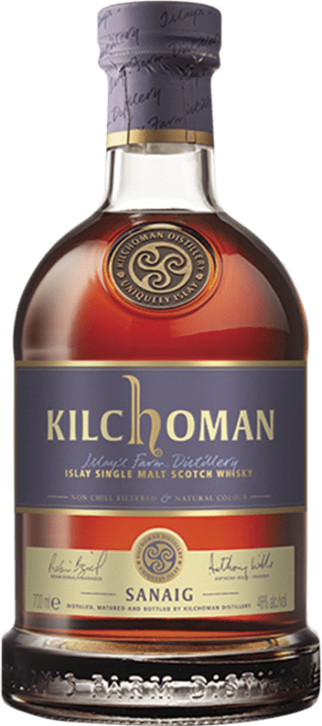 76,95 € Envío gratis | Whisky Single Malt Kilchoman Sanaig Reino Unido 70 cl