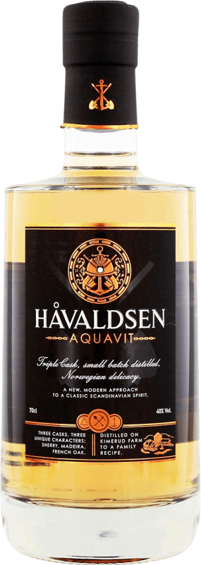 53,95 € Бесплатная доставка | Ликеры Kimerud Farm Gin Havaldsen Aquavit Triple Cask Gin Швеция бутылка 70 cl