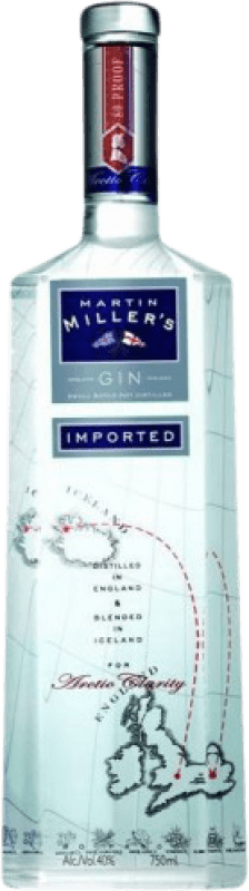 95,95 € 免费送货 | 金酒 Martin Miller's Dry Gin 英国 特别的瓶子 1,75 L