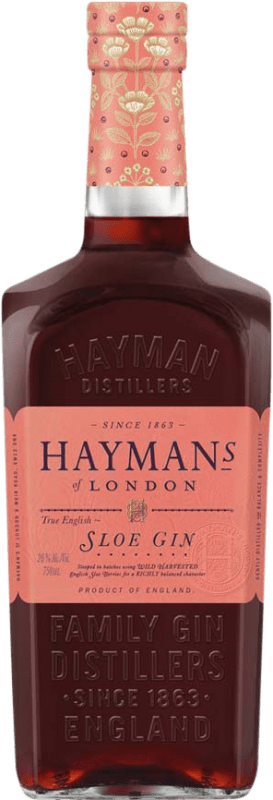 32,95 € Envio grátis | Genever Gin Hayman's Reino Unido 70 cl Sloe Berries — Bagas de Abrunho