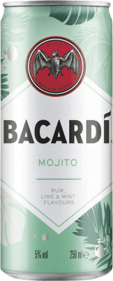 29,95 € Free Shipping | 12 units box Soft Drinks & Mixers Bacardí Mojito Cocktail Lata 25 cl