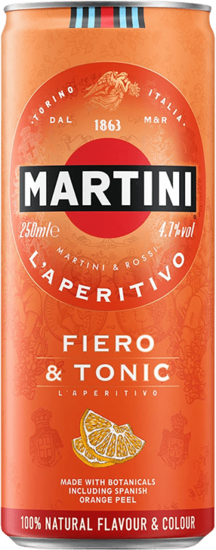 2,95 € Spedizione Gratuita | Bibite e Mixer Martini Fiero & Tonic Cocktail Italia Lattina 25 cl