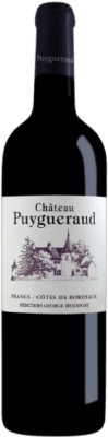 29,95 € Envío gratis | Vino tinto Château Puygueraud A.O.C. Côtes de Bordeaux Burdeos Francia Merlot, Cabernet Franc, Malbec Botella 75 cl
