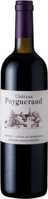 41,95 € Бесплатная доставка | Красное вино Château Puygueraud A.O.C. Côtes de Bordeaux Бордо Франция Merlot — Мерло, Cabernet Franc — Каберне Фран, Malbec — Мальбек 75 cl