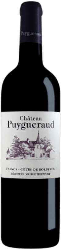 29,95 € 免费送货 | 红酒 Château Puygueraud A.O.C. Côtes de Bordeaux 波尔多 法国 Merlot, Cabernet Franc, Malbec 瓶子 75 cl