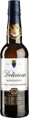 16,95 € Kostenloser Versand | Verstärkter Wein Valdespino Deliciosa D.O. Manzanilla-Sanlúcar de Barrameda Andalusien Spanien Palomino Fino Flasche 75 cl