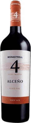 6,95 € 免费送货 | 红酒 Alceño 4 Meses 橡木 D.O. Jumilla 穆尔西亚地区 西班牙 Syrah, Monastrell 瓶子 75 cl