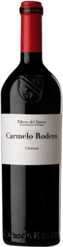 126,95 € 免费送货 | 红酒 Carmelo Rodero 岁 D.O. Ribera del Duero 卡斯蒂利亚莱昂 西班牙 Tempranillo, Cabernet Sauvignon 特别的瓶子 5 L