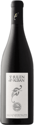 19,95 € Spedizione Gratuita | Vino rosso Eric Texier Saint-Julien en Saint-Alban A.O.C. Côtes du Rhône Rhône Francia Syrah Bottiglia 75 cl