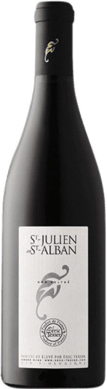 19,95 € 免费送货 | 红酒 Eric Texier Saint-Julien en Saint-Alban A.O.C. Côtes du Rhône 罗纳 法国 Syrah 瓶子 75 cl