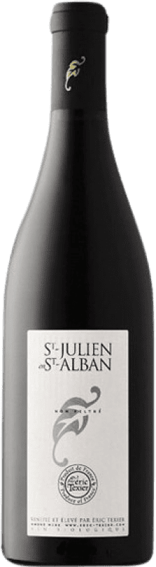 19,95 € Envío gratis | Vino tinto Eric Texier Saint-Julien en Saint-Alban A.O.C. Côtes du Rhône Rhône Francia Syrah Botella 75 cl