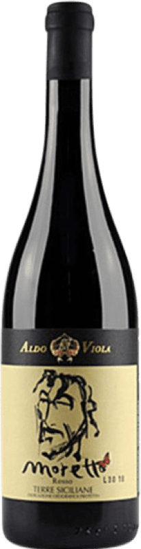 23,95 € Free Shipping | Red wine Aldo Viola Moretto I.G.T. Terre Siciliane Sicily Italy Nero d'Avola Bottle 75 cl