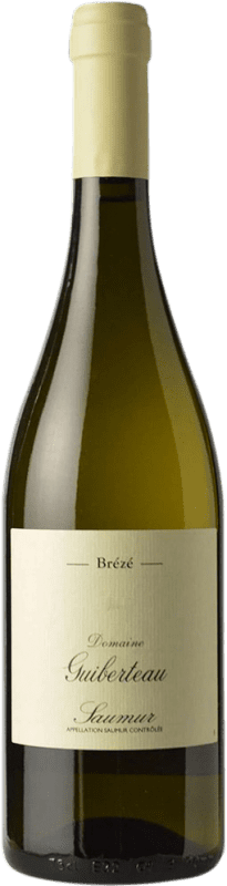 63,95 € Бесплатная доставка | Белое вино Guiberteau Blanc Brézé A.O.C. Saumur-Champigny Луара Франция Chenin White бутылка 75 cl