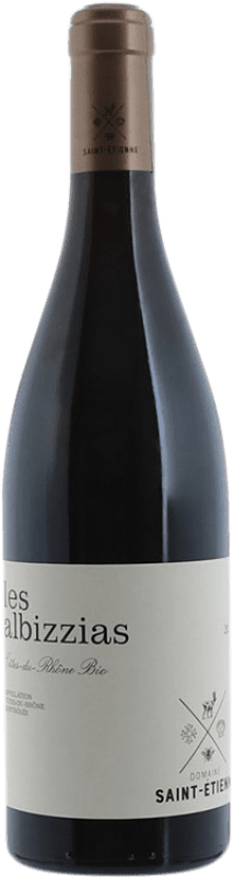15,95 € Free Shipping | Red wine Saint Etienne Les Albizzias A.O.C. Côtes du Rhône Rhône France Syrah, Grenache Tintorera, Carignan, Mourvèdre Bottle 75 cl