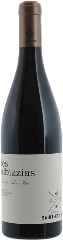 16,95 € Free Shipping | Red wine Saint Etienne Les Albizzias A.O.C. Côtes du Rhône Rhône France Syrah, Grenache Tintorera, Carignan, Mourvèdre Bottle 75 cl