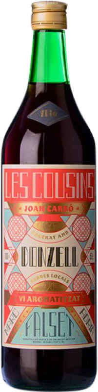 9,95 € Envío gratis | Vermut Les Cousins Donzell Cataluña España Botella 1 L