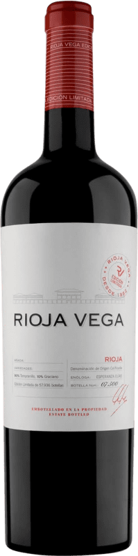 15,95 € Kostenloser Versand | Rotwein Rioja Vega Edición Limitada D.O.Ca. Rioja La Rioja Spanien Tempranillo, Graciano Flasche 75 cl