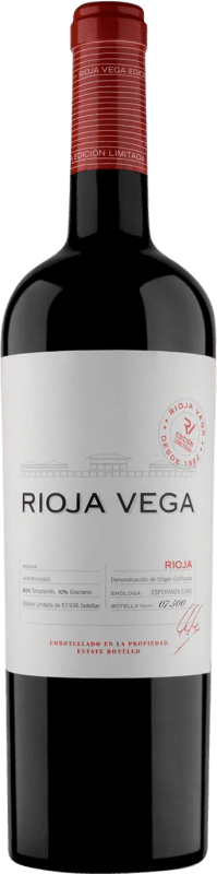 16,95 € 免费送货 | 红葡萄酒 Rioja Vega 限量版 D.O.Ca. Rioja 拉里奥哈 西班牙 Tempranillo — 丹魄, Graciano — 格拉西亚诺 75 cl
