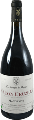 43,95 € Envio grátis | Vinho tinto Clos des Vignes du Mayne Julien Guillot Cuvée Manganite A.O.C. Mâcon-Cruzille Borgonha França Gamay Garrafa 75 cl